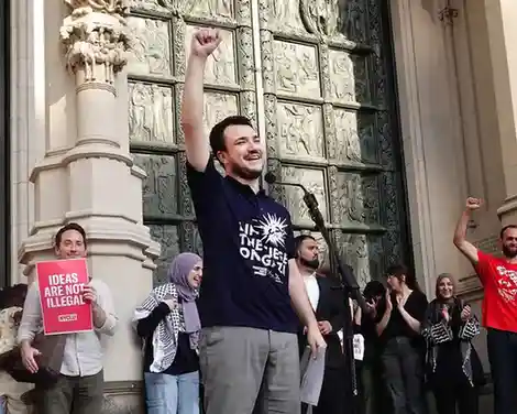 Palestinian Activist Mahmoud Khalil Rallies with Supporters in NYC Following Release