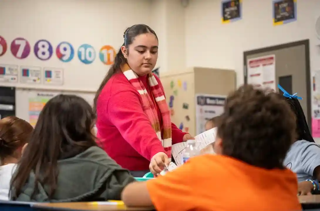Program gives high schoolers hands-on teaching experience, with hopes they stay in Nevada